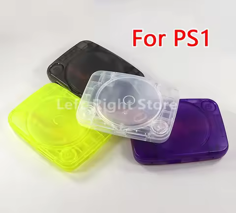 1PC Replacement Translucent Clear Case Shell For PS1 Housing Full Set With Screw For PSOne Console