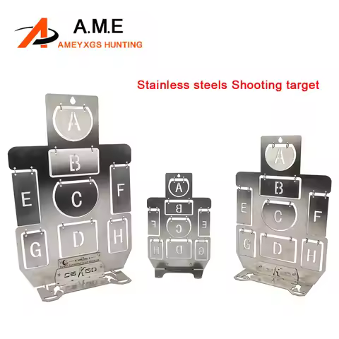 Shooting Target Stainless Steel S/M/L for Slingshot Steel Ball Target Gun Aim Archery Training Pract