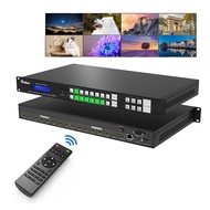 8x8 HDMI Matrix 4K, 8 in 8 Out HDMI Matrix Switcher & Splitter Rackmountable, Supports 4K@30Hz EDID 