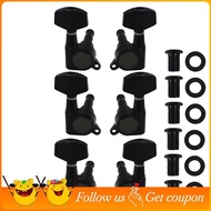 Guitar Tuner Pegs Small Square Tuner Pegs Tuners Machine Heads for Acoustic or Electric Guitar 6pcs