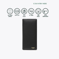 COUNTRY HIDE METRO Full Grain Cowhide RFID Blocking Mid Long Wallet Zipper Compartment CH10-HW20121