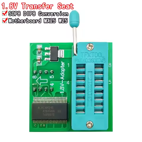 1.8V adapter for Iphone or motherboard 1.8V SPI Flash SOP8 DIP8 W25 MX25 use on programmers TL866CS 