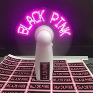 [BEST QUALITY] KIPAS LED BLACKPINK I LOVE YOU KREATIF CUSTOM TULISAN