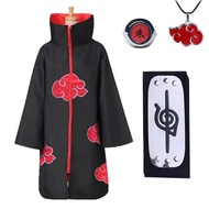 ✲Naruto Costume Akatsuki Cloak Cosplay Sasuke Uchiha Cape Cosplay Itachi Clothing Cosplay costume XX