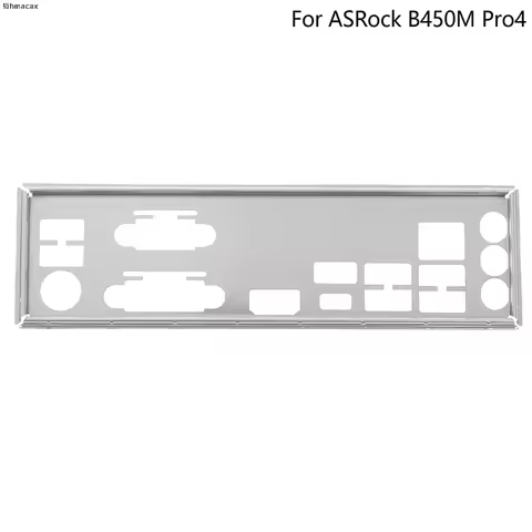 NEW Stainless Steel Shield Back Plate BackPlate Bracket Baffle Motherboard Blank For ASRock B450M Pr