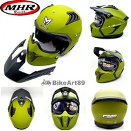 SM890 MHR GRANDE MATT ARMY GREEN SOLID HELMET SM 890 ER6 DUKE FZ150 KR150 CB400 CB250 Z900 ER6N MT15