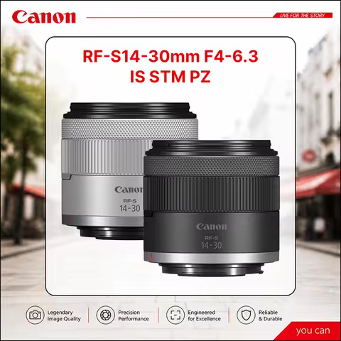 CANON RF-S 14-30mm F4-6.3 IS STM PZ Motorized Zoom Lens for Canon EOS R50 V / EOS R7 / EOS R10 / Cam