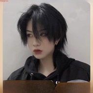 Cosplay For Men Anime Synthetic Wig Short Straight Party Wig With Bangs For Men Women