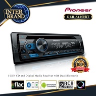 วิทยุติดรถยนต์ เครื่องเสียงรถยนต์ 1DIN PIONEER DEH-S4250BT รองรับบลูทูธ USB CD จำนวน1เครื่อง Interbr