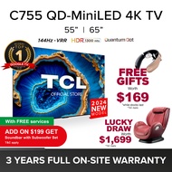 TCL C755 QD-Mini LED | 4K TV Google TV 55 65 inch | 144Hz VRR | Dolby Atmos | Dolby Vision | IMAX Enhanced | HDR 10+