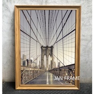 Home Decoration Picture Frame Oak Color Colored Pencils Rose Gold Size 13x19" 12x24" 15x21" 16x20" A
