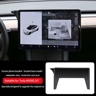 Mobile Phone Stand Base Screen Base Holder Phone Bracket for Tesla Model 3/Y Car Mount Automobile Navigation Accessories