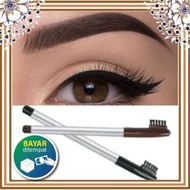 Wardah Pensil Alis Warna Brown dan Hitam Celak Mata Eyebrow Tahan Air