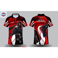T179- CZ 75 TS CZECHMATE POLO SHIRT Breathable Comfortable Red