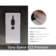 Anti-Scratch Back sony Xperia XZ2 Premium Film 3D Skin carbon fiber H8116 SOV38 SO-04K garskin