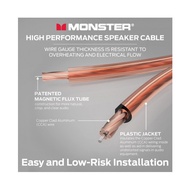 Monster 14AWG Speaker Wire Copper Cable Spool per meter