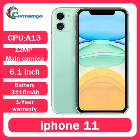 Apple Original unlocked iPhone 11 64GB/128GB/256GB Face id A13 6.1 inch LCD screen IOS LTE 4G iphone