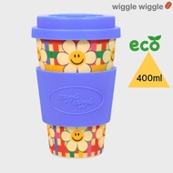 Eco Bambu Mug - Smile We Love Check-wiggle wiggle 400ml