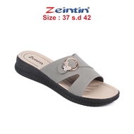 Zeintin - Sandal Wanita Kulit  Sintetis Flat Sendal Wedges Zeintin HP