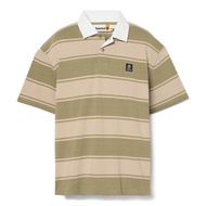 Timberland Mens Striped Rugby Short Sleeve Polo Shirt เสื้อโปโล (TBLMA42E5)