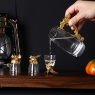 [blesiya21] Whiskey Glasses Set Chinese Style Household for Luxury Gift Set Bar Gift Box