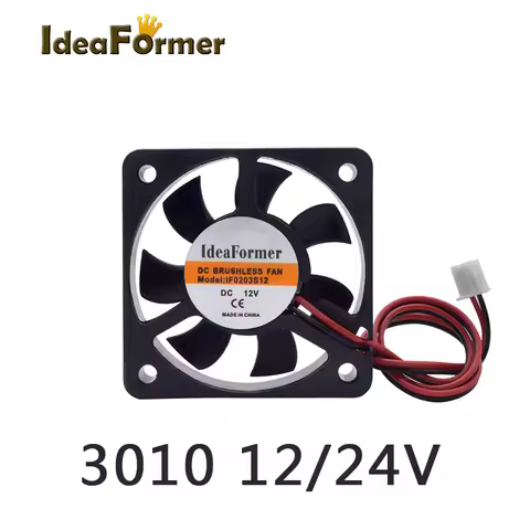 3010 Fan 12V/24V 30*30*10mm Cooling Fan Brushless DC Cooler For 3D Printer Parts PC