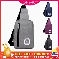READY STOCK💝GRIMO DXY Chest Bag Travel Backpack Shoulder Crossbody Women's Sling Bag Beg Tangan Wani