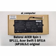 Baterai ACER Spin 1 SP111, Acer Swift 5 SF514 (AP16L5J) original
