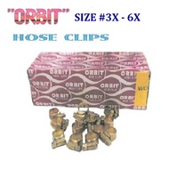 [ X 1 PC ] ORBIT Hose Clip Hose Clamp Size 3X - 6X, 8 Klip Pengetat Pipe Getah