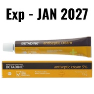 Betadine Antiseptic Cream 15g – Fast Healing for Cuts, Burns & Skin Infections