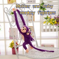 Little Monkey Long-Armed Monkey Young Monkey Screaming Monkey Plush Toy Mother-Child Monkey Doll