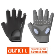 ถุงมือออกกำลังกาย ถุงมือกันลื่นเปิดนิ้ว ใส่ออกกําลังกายเล่นโยคะยิม ถุงมือ fitness ถุงมือครึ่งนิ้ว เป