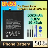 BN53 5020mAh 3.87v 19.42wh Battery for Xiaomi Redmi Note9pro Max/PocoM2 Pro Replacement Phone Batter