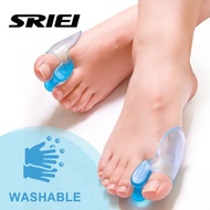 SRIEI 2Pcs Big Toe Separator Bone Corrector Straightener Silicone Gel Foot Fingers Protector Bunion Adjuster Feet Massager Feet Care