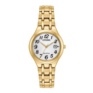 CITIZEN ECO-DRIVE GOLD STAINLESS STEEL EW2482-53A WOMEN'S WATCH