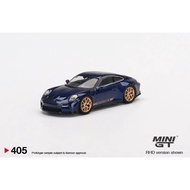 MINI GT Porsche 911 (992) GT3 Touring Gentian Blue Metallic
