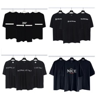 Baju BAGA 360 line t shirt baju lelaki t shirt oversize