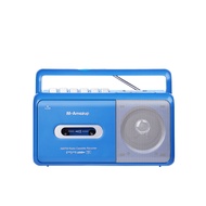 yunhaoSK-Portable Retro Cassette Recorder Player AM/FM Radio Stereo Casette Tape Player Recorder wit