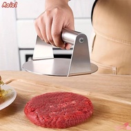 MAIAL Stainless Steel Grill Press, No Rust Stainless Steel Smash Burger Press, Steak Burger Round Bu