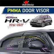 HC CARGO Honda HRV HR-V 2016 -- 2021 OEM Type Door Visor With HR-V Logo Come With 3M Double Tape
