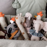 Stuffed Animal Toy, Linen Plush Elephant, Eco Toys