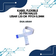 30 PIN SMOOTH LCD FLEXIBLE CABLE 0.5MM WIDTH 1.55CM LENGTH 5CM TO 50CM TWO DIRECTION