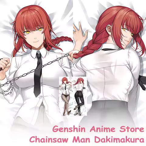 Chainsaw Man Dakimakura Anime Makima Cosplay Body Pillow Case Double-sided Print Hugging Cushion Cov