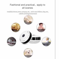 ใหม่อัพเกรด HD2.0MP Full View WIFI 360 องศา Two WAY Audio Panoramic 1080P Fisheye กล้องสมาร์ทไร้สาย