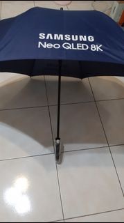 (全新，未使用，僅拍照)三星samsung Neo QLED 8k自動傘大雨傘(傘面半徑約134cm，傘柄約85cm)