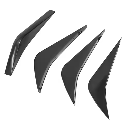8X Car Rear Bumper Air Diffuser Fin Spoiler For Corvette C7 2014-2019