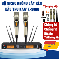 Bộ Micro Không Dây Kèm Đầu Thu Cao Cấp KAW-K9000 - Công Nghệ Âm Thanh Chân Thực Màn Hình LED Chống T