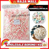 Halal 1kg Borong Murah Marshmallow Coklat Marshmellow Chocolate Gulagula Candy Gummy Marshmello Corn