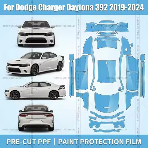 For Dodge Charger Daytona 392 2019-2024 Pre-Cut Paint Protection Film PPF Transparent Car Film Autom