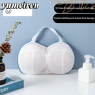 YUMEIREN Lingerie Washing Bag, Fine-hole Grey/Blue Laundry Bag, Easy-clean Mesh Drawstring Delicate 